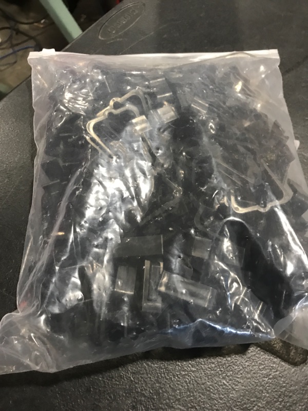 Photo 1 of Christmas Light Hangers Clips 1 5/8 inch Fascia Board Clips Hooks Deck Light Clips Holiday Light Clip for Christmas Decoration Roof Gutter Fence in Thickness from 1" to 1 5/8" (Black, 100PCS)