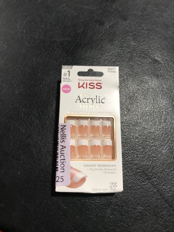 Photo 1 of Kiss Products Salon Acrylic French Nail Kit, Sugar Rush, 0.07 Pound
