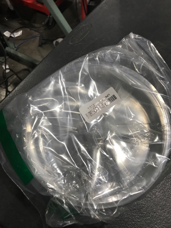 Photo 1 of Idyllize 10 Pieces of 8 inch Clear Plastic Plant Saucer Drip Trays for pots (8")