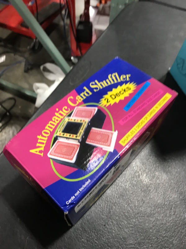 Photo 1 of Unniweei Automatic Card Shuffler 1-2 Decks, Battery-Operated Electric Shuffler, Casino Card Game for Poker, Home Card Game, UNO, Phase10, Texas Hold'em, Blackjack, Home Party Club Game