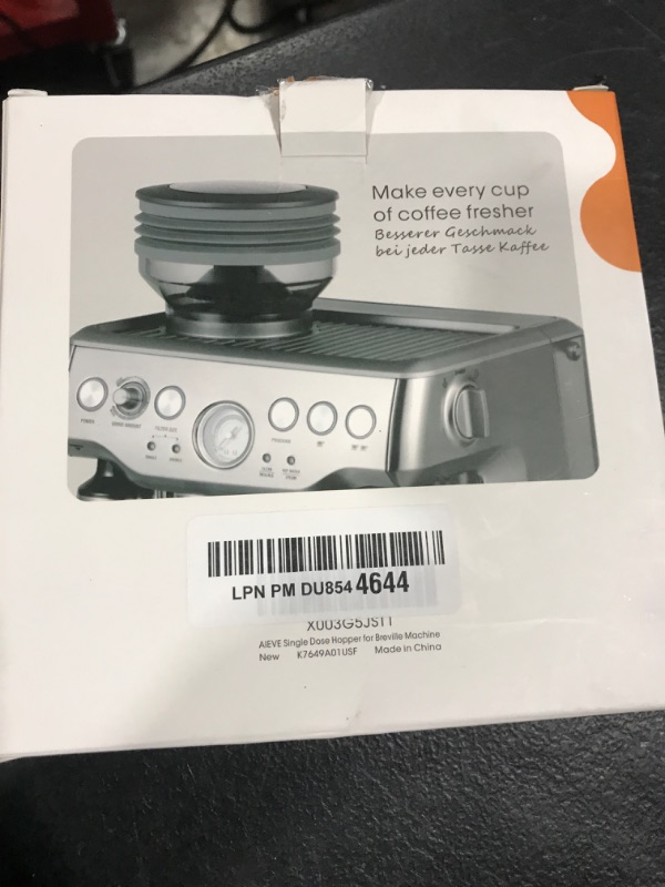 Photo 1 of AIEVE Silicone Bellow Compatible for Breville Barista Express, Single Dose Hopper for Breville Espresso Machine,Gray