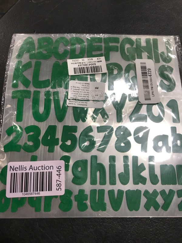 Photo 1 of WANGHENG Letter Stickers 1.5 Inch, 16 Sheets Alphabet Stickers, Vinyl Self Adhesive Waterproof, for Notebook, Labels, Scrapbooking Crafts, DIY Crafts Art Making (Dark Green)