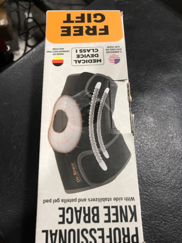 Photo 1 of DR. BRACE ELITE Knee Brace with Side Stabilizers & Patella Gel Pads for Maximum Knee Pain Support and fast recovery for men and women-Please Check How To Size Video (Mercury, Large)