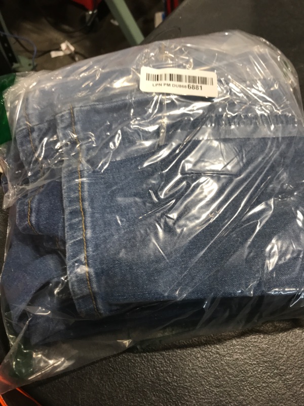 Photo 1 of luvamia Women's Casual Adjustable Denim Bib Overalls Jeans Pants Fashion Loose Overall Jumpsuits Classic Blue Size Small