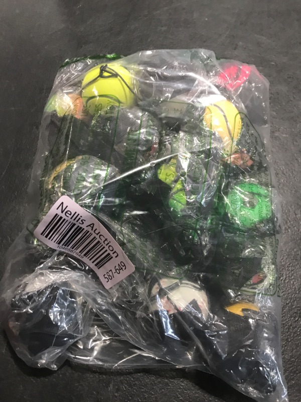 Photo 1 of Skylety Wrist Return Ball Rubber Sport Ball with Strap and String Rebound Bouncy Balls Toy on Elastic String Toy for Teens Adults Wrist Exercise Play(24 Pieces)