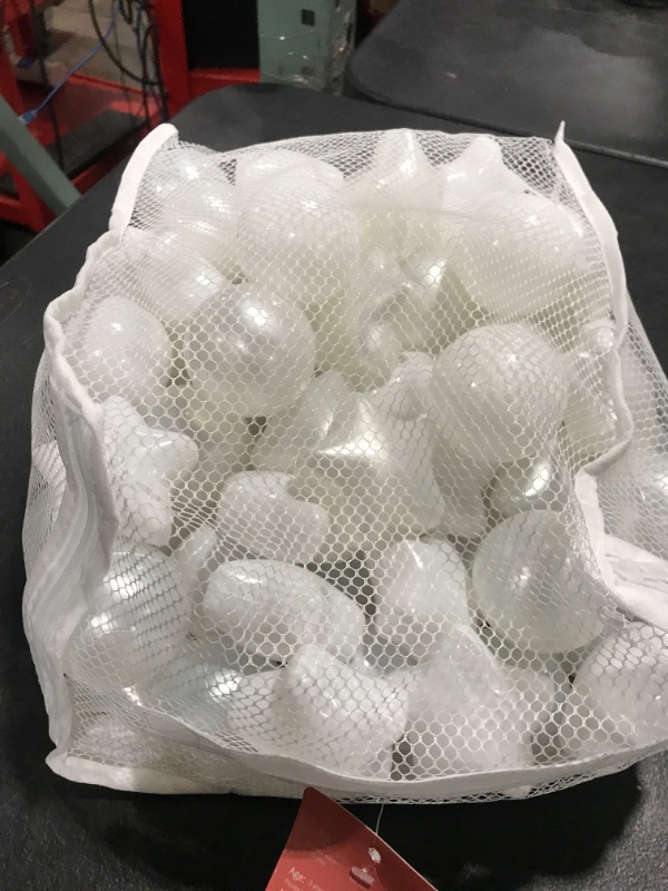 Photo 1 of GOGOSO Ball Pit Balls for Toddler, Baby Plastic Playballs Kids Soft Pastel Pelotas Non-Toxic BPA-Free, Pearl White+White Star Balls,100 Balls