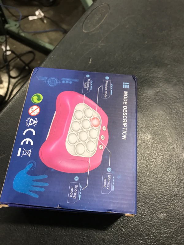 Photo 1 of Intoypad Pop The Target! Handheld Speed Push Game Machine: A Fun Multiplayer Game for Family. Sensory Fidget Toy Christmas Toys Gifts for 6 7 8 9 10 11 12 Years Old Kids Road Trip Car Games Kids White