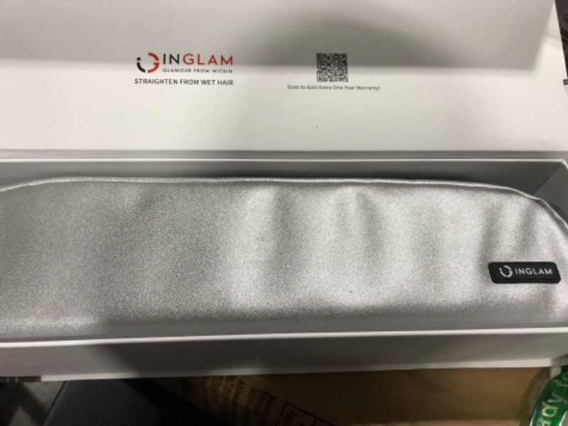 Photo 1 of IG INGLAM Air Straight, Style from Wet Hair, 200M Ionic Hair Dryer Straightener for Medium Long Hair(14”-30”), Straightener and Dryer 2 in 1, Fast Drying and Hair Straightening in One Step, Silver