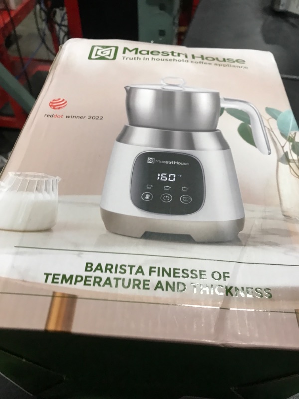 Photo 1 of Maestri House Milk Frother, 21OZ Variable Temp and Froth Thickness Milk Frother and Steamer, Smart Touch Control Milk Warmer, Dishwasher Safe, Memory Function for Latte Cappuccino Hot Chocolate