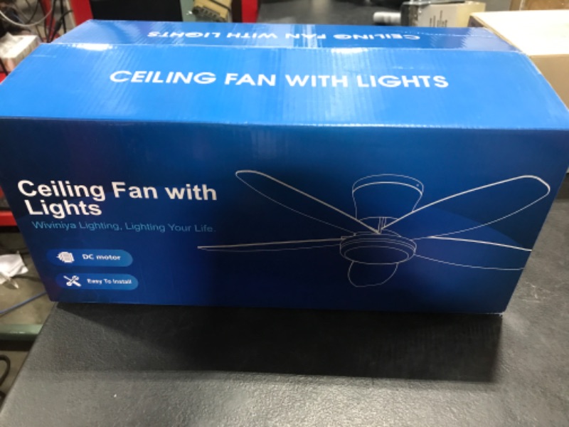 Photo 1 of Surtime Ceiling Fans with Lights-36 Low Profile Ceiling Fan with Light and Remote/APP Control,Flush Mount,DC Reversible,LED Dimmable Modern Ceiling Fans for Bedroom,Indoor/Outdoor Patio Use(White)