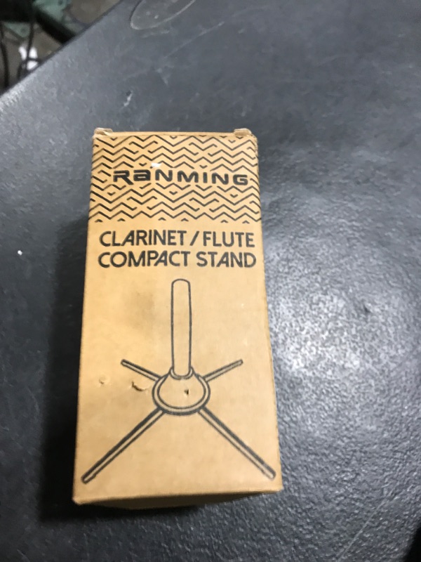 Photo 1 of RANMING Clarinet Stand Black Portable Clarinet Stands Professional Foldable Clarinet Stand,4-Leg Support Clarinet Holder Stable and Scratch-Resistant Clarinet Stands