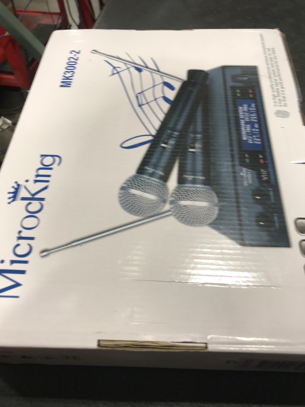 Photo 1 of MicrocKing Wireless Microphone System Dynamic Handheld Microphones,150 Ft Operating Range,16 Hours Continuous Use,Ideal for Karaoke, Party, DJ, Church, Wedding, Indoor/Outdoor Activities