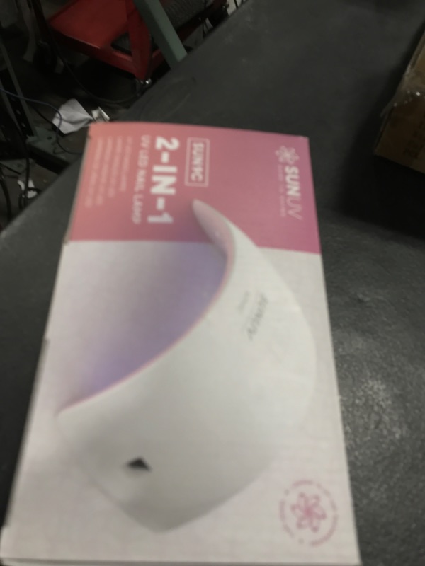 Photo 1 of SUNUV UV Nail Lamp, Nail Dryer for Gel Nail Polish UV Light for Gel Nails with Sensor 2 Timers SUN9C Pink Gift for Women Girls