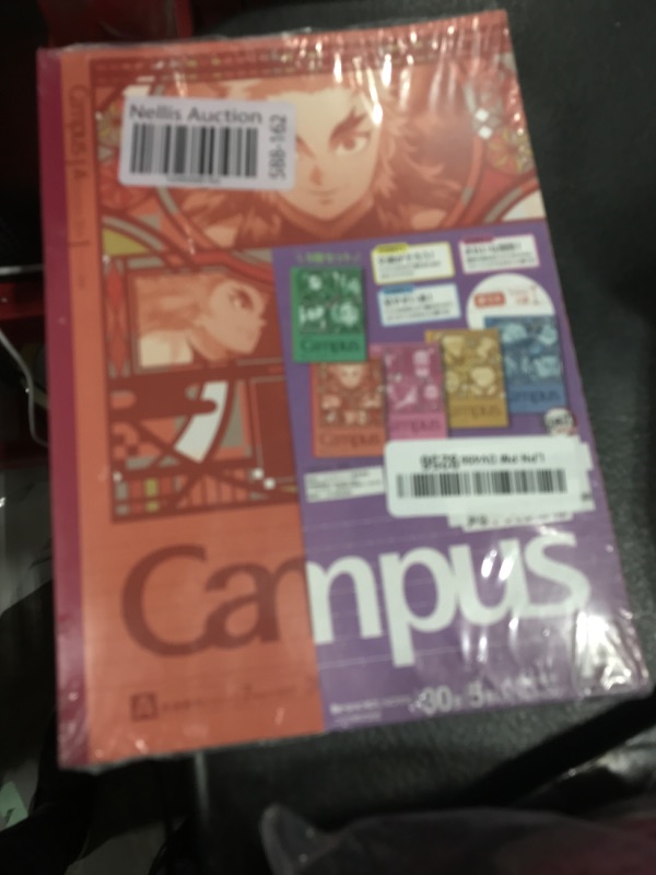 Photo 1 of Showa Notebooks, Demon Blades, Campus Notebook, Dotted Ruled, A-Ruled, 5 Pack 119562002