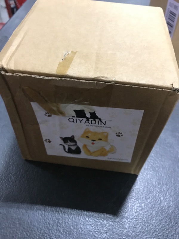 Photo 1 of QIYADIN Tilted Raised Posture Cat Food Bowl Neck Protection Anti Vomiting 15 Degree Elevated Slanted Stand Pet Bowls for Cats and Small Dogs (Single)