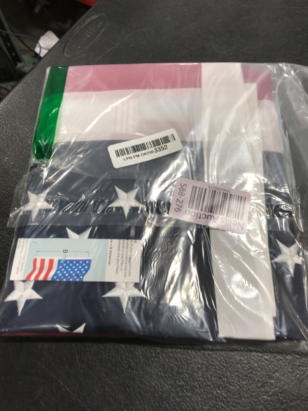 Photo 1 of Bradford American Flag 2.5x4 ft Outdoor Embroidered Heavy Duty US USA Flags for Outside, Double Sided Patriotic American Flag with 2 Brass Grommets 4th of July