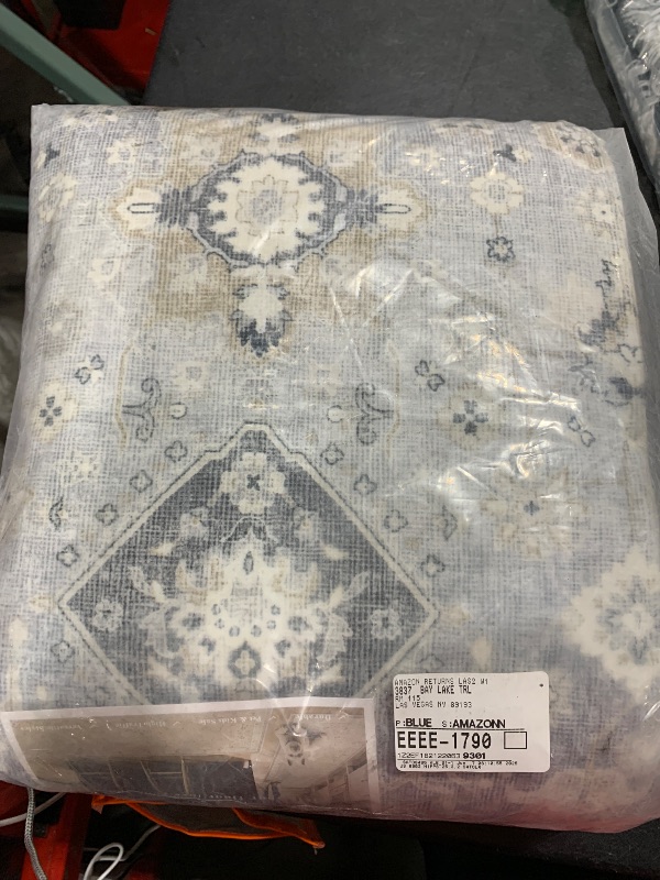 Photo 1 of 3x12 Washable Hallway Runner Rug: Oriental Long Ultra Soft Runners for Kitchen Entry Thin Non Slip Bathroom Nursery Floor Mat Water Resistant Low Pile 12ft Carpet for Living Room Bedroom (Grey,3x12)