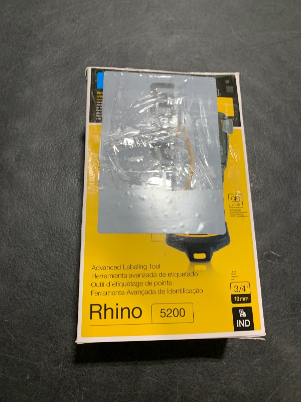 Photo 1 of DYMO Industrial Label Maker Rhino 5200 Label Maker Time-Saving Hot Keys Prints Fast Durable For Job Sites and Heavy-Duty Labeling Jobs