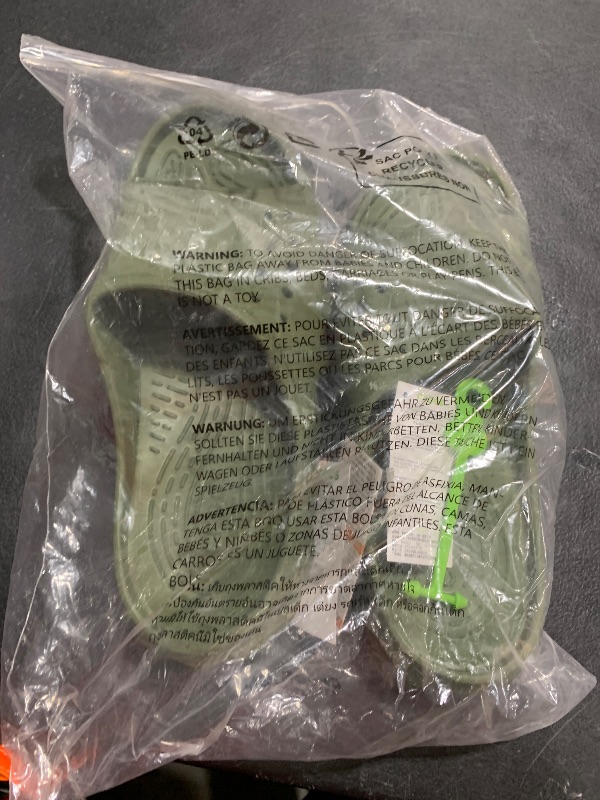 Photo 1 of Crocs Unisex-Adult Echo Slides, Army Green, 13 Women/11 Men
