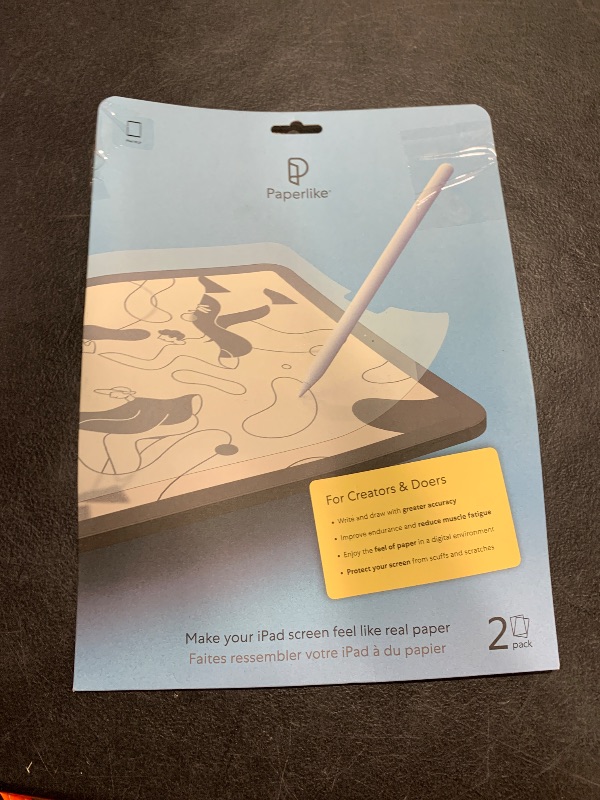 Photo 1 of Paperlike 2.0 (Previous Model) for iPad 10.2"- Screen Protector for Drawing and Writing like on Paper