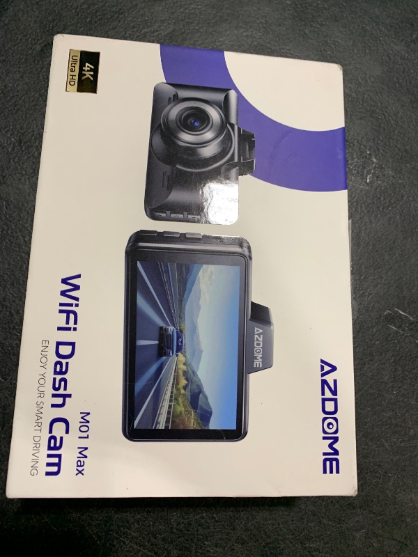 Photo 1 of AZDOME M01 Max WiFi Dash Cam Front and Rear, 4K+1080P, Free 64GB Card, App Control, 3" Screen Dash Camera for Car, Built-in ADAS G-Sensor, Waterproof, 24H Parking Mode Dashcam