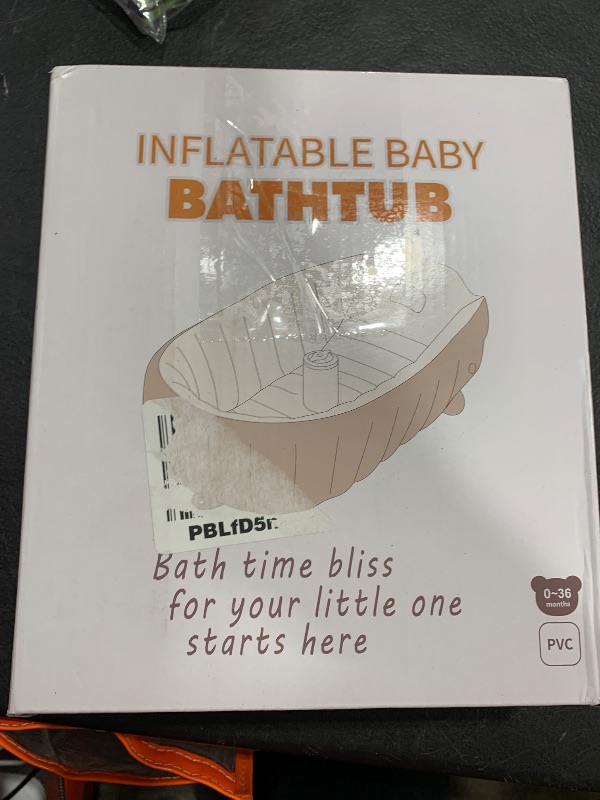 Photo 1 of MINK Inflatable Baby Bathtub – Compact, Portable Bath Tub with Anti-Sliding Saddle Horn Seat, Ideal for Travel & Home – Suitable for Infants 0-6 Months