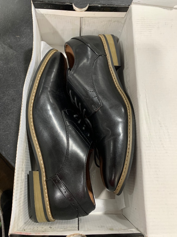 Photo 1 of SILENTCARE Men's Oxford Formal Black Dress Shoes Business Comfortable Classic Wingtip Lace Up Shoes SIZE US MEN 12