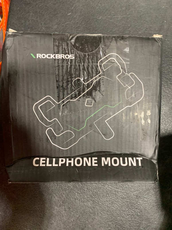 Photo 1 of ROCKBROS Motorcycle Phone Holder Mount, Compatible with 4.5-7.1 inch Smartphones, Quick Release Handlebar Clamp, 360 Rotatable, Anti-Slip Silicone for Secure Grip