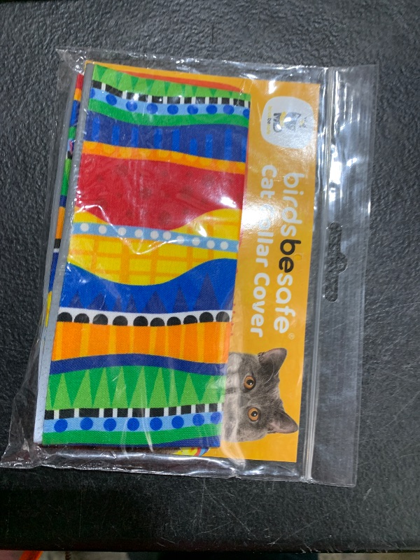 Photo 1 of Birdsbesafe® Bejeweled Stripes Cat Collar Cover for Birds - Bird Warning Cat Collar, Scientifically Proven to Help Prevent Your Cat from Catching Birds - Please Purchase Breakaway Collar Separately