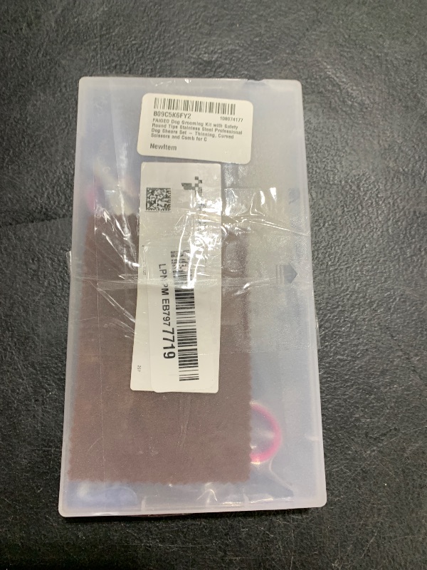 Photo 1 of FAIGEO Dog Grooming Kit with Safety Round Tips Stainless Steel Professional Dog Shears Set - Thinning, Curved Scissors and Comb for Cat Pet