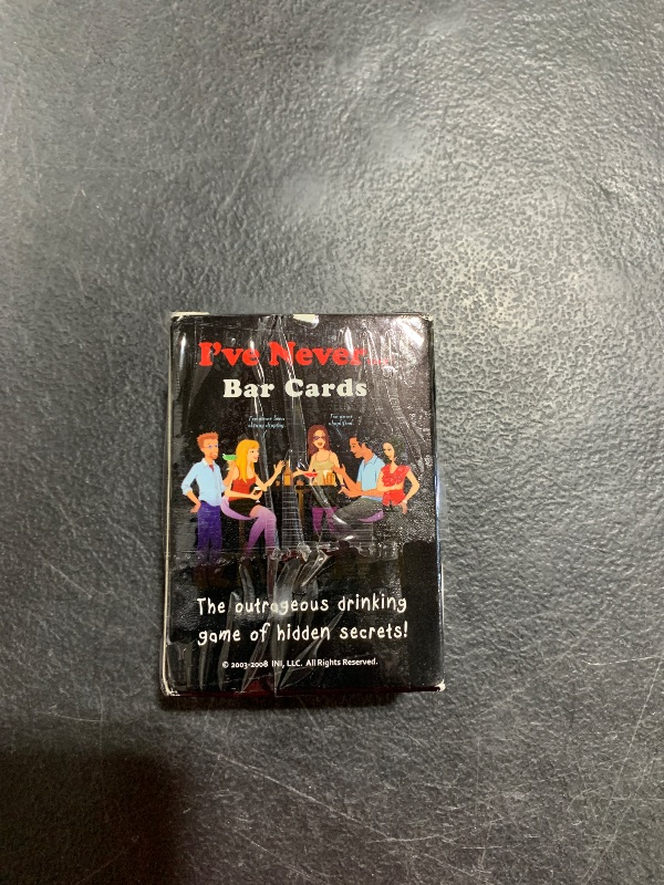 Photo 1 of I've Never...? Bar Cards - Hilarious Truth or Dare Game for Parties, Vacations, and Game Nights, Perfect for Friends and Adults | 2+ Players | Ages 17+