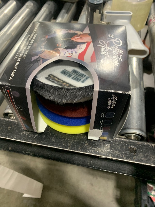Photo 1 of The Rag Company - Buff and Shine Reflection Artist Complete 5" Buffing Kit - Combination of Five Pads, URO line, Easy to Use Combo