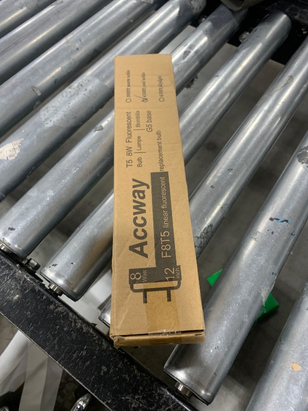 Photo 1 of Accway (6 Pack) F8T5/CW 4100K 12’’ Linear Fluorescent Light Bulb, 8W Cool White T5 Tube, G5 Mini Bi Pins Base Replacement for Under Cabinet Light, RV, Closet