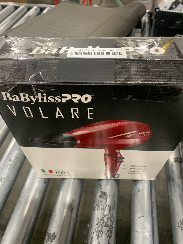 Photo 1 of BaBylissPRO Hair Dryer, Nano Titanium Volare V1 2000-Watt Blow Dryer, Hair Styling & Appliances, Red, BRVOL1