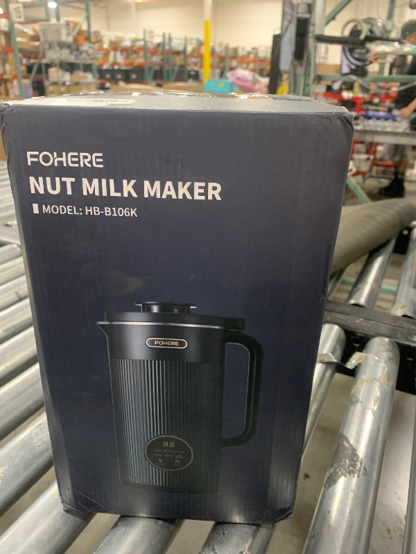 Photo 1 of FOHERE 35oz Nut Milk Maker Machine, 6-in-1 Automatic Soy Milk Maker for Homemade Almond, Oat, Soy, Baby Food, Plant-Based Milk and Dairy Free Beverages, with 12H Timer/Self-Clean/Keep Warm/Boil Water