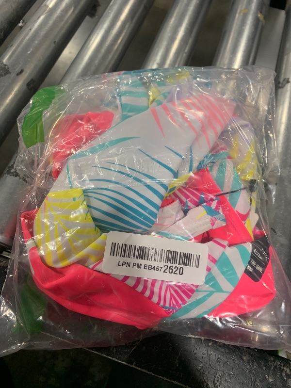 Photo 1 of Hurley Girls' Long Sleeve Rash Guard Swimsuit, Pink Punch, X-Large