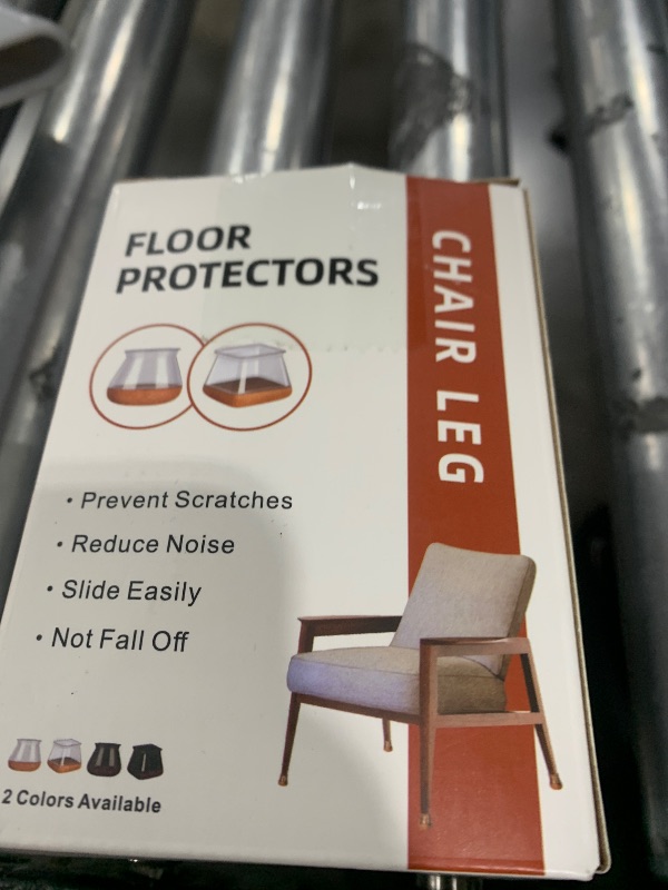 Photo 1 of PISAO 24 Pcs Chair Leg Floor Protectors, Silicone Chair Leg Protectors Caps Covers for Hardwood Floors, Furniture Pads Sliders with Wrapped Felt Bottom Medium (Fit:0.76"-1.18")
