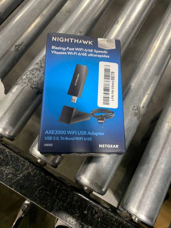 Photo 1 of NETGEAR Nighthawk WiFi 6 or 6E USB 3.0 Adapter (A8000) - AXE3000 Tri-Band Wireless Gigabit Speed (Up to 3Gbps) - New 6GHz Band – Works with Any Router Or Mesh System - for Windows PC