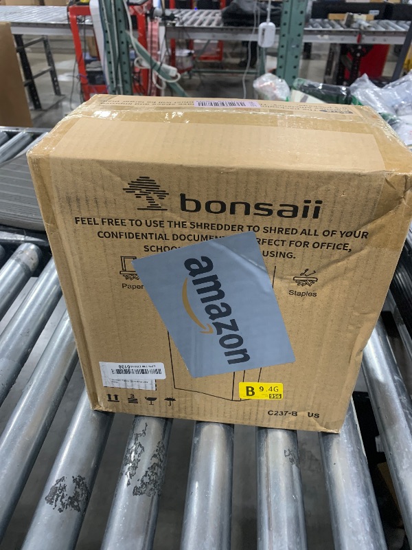 Photo 1 of Bonsaii Paper Shredder for Home Use, 3.4 Gal Wastebasket, 6 Sheet Crosscut Paper Credit Cards, Staples, and Clips Shredder for Home Office Use, Portable Handle Design (C237-B New Version)