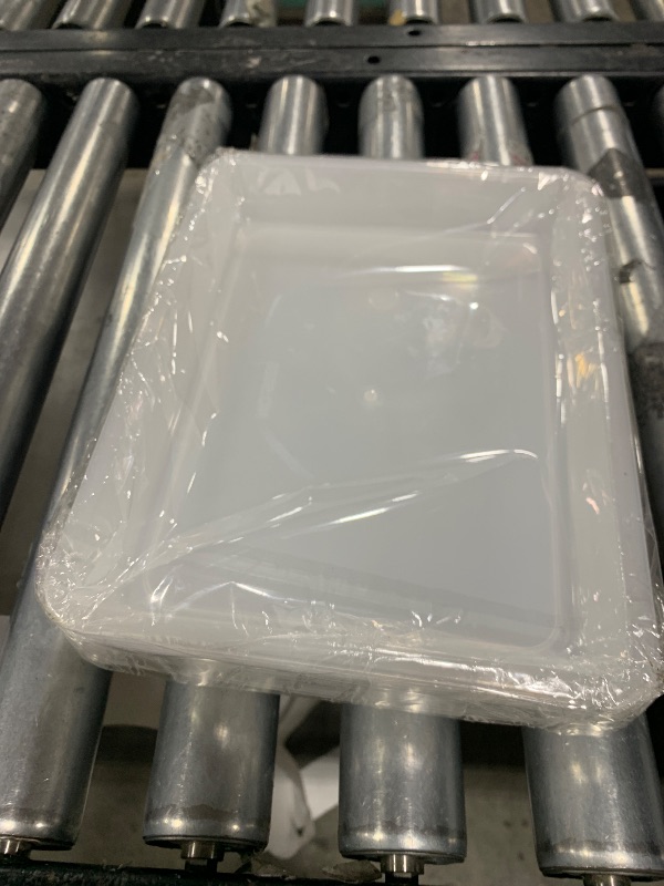 Photo 1 of 10 Pcs Activity Plastic Art Trays,Stackable Craft Tray,Flat Storage Tray,Serving Organizer Tray for Kids,School,Home,Painting,Beads,DIY Projects,11 x 8.27 x 1.18 Inch(Clear)