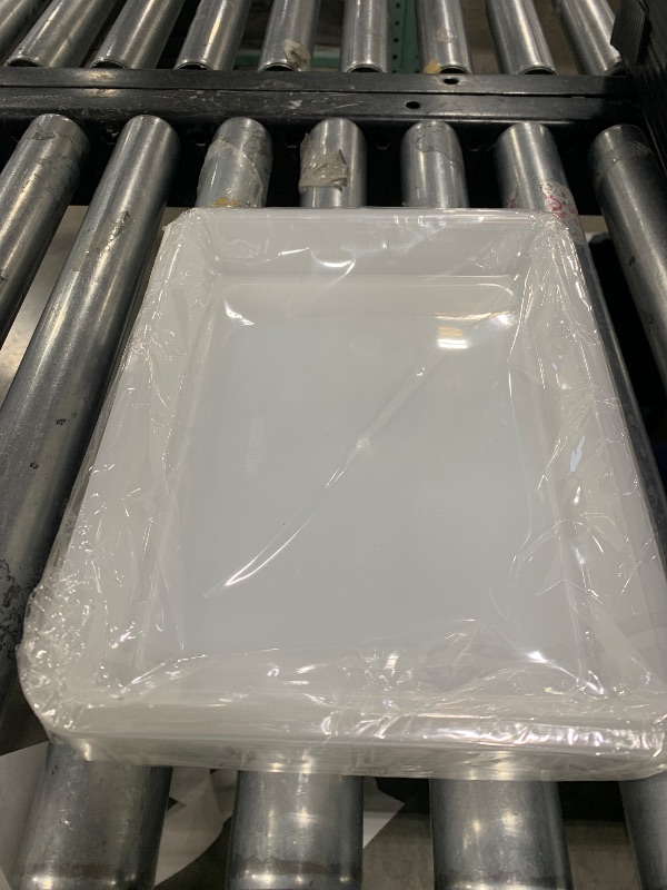 Photo 1 of 10 Pcs Activity Plastic Art Trays,Stackable Craft Tray,Flat Storage Tray,Serving Organizer Tray for Kids,School,Home,Painting,Beads,DIY Projects,11 x 8.27 x 1.18 Inch(Clear)