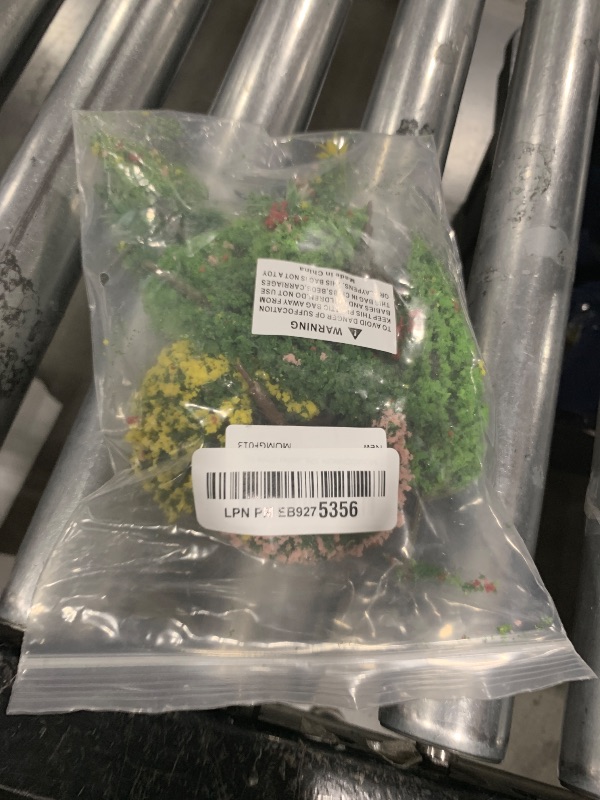 Photo 1 of MOMOONNON 32pcs Model Trees 1.1-5.1inch Mixed Diorama Model Tree Colourful Flower Trees Grass Architecture Mini Trees for Crafts Building Model Railway Scenery Landscape Supplies (Style 01)