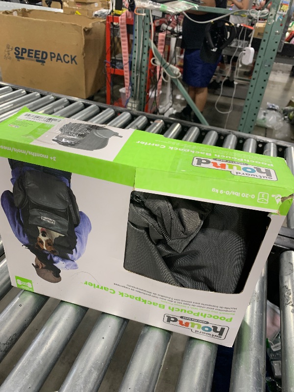 Photo 1 of Outward Hound Poochpouch Backpack Small Dog Carrier, Grey