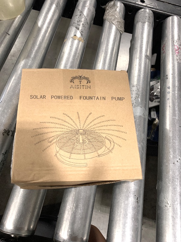 Photo 1 of AISITIN 3.5W Solar Water Fountain with Storage & Integrated Bracket, Floating Solar Fountain Pump with Nozzles for Bird Bath, Garden, Pond, Pool, Aquarium and Outdoor