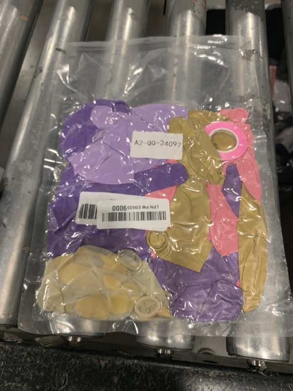 Photo 1 of Pink and Purple Balloons, 60Pcs Pastel 12 Inch Metallic Gold Confetti Latex Balloons for Girls Birthday Baby Shower Bridal Butterfly Party Decorations