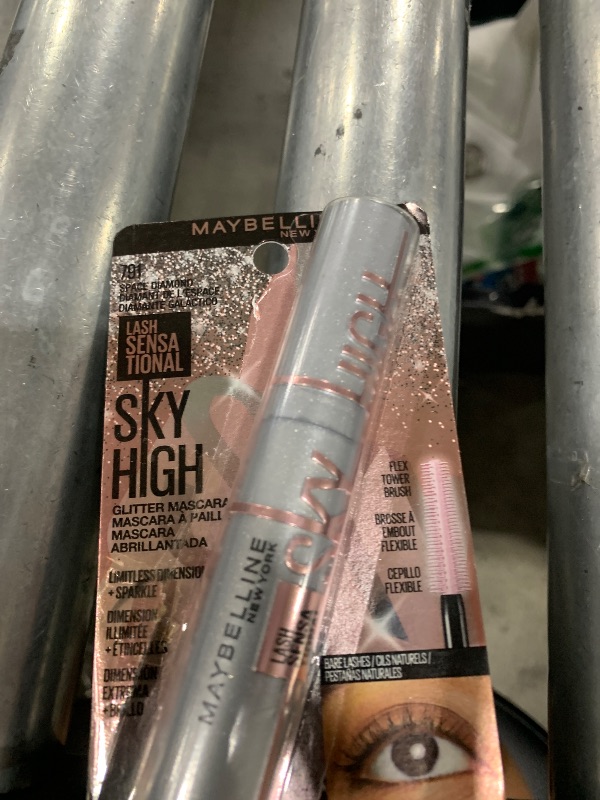 Photo 1 of Maybelline Lash Sensational Sky High Glitter Mascara, Diamond Effect Eye Makeup for Lashes and Brows, Washable, Space Diamond, 1 Count