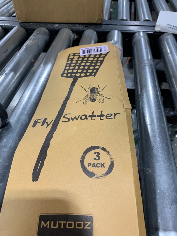 Photo 1 of MUTOOZ Fly Swatter Multi-pacl Manual, Flexible & Heavy Duty Fly Swatters Thick Handle, Black 3 Pack
