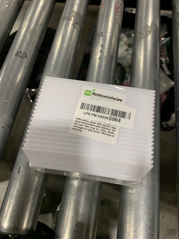 Photo 1 of Restaurantware 5 x 2.5 Inch Mini Tasting Plates 20 Disposable Rectangle Plastic Plates - Durable Stylish White Plastic Hors D'oeuvre Serving Plates For Desserts Or Appetizers At Parties