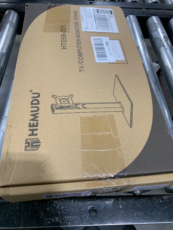 Photo 1 of Single LCD Computer Monitor Free-Standing Desk Stand Mount Riser for 13 inch to 32 inch screen with Swivel, Height Adjustable, Rotation, Vesa Base Stand Holds One (1) Screen up to 77Lbs(HT05B-001))