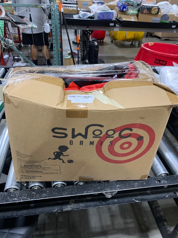Photo 1 of SWOOC Games - Giant Kick Darts with 15+ Games Included - Jumbo Soccer Darts with Air Pump - Big Inflatable Games - Carnival Games - Giant Outdoor Games & Activities - Giant Yard Games